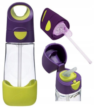 B.box Butelka Tritanowa Ze Słomką Bidon 450ml +9m