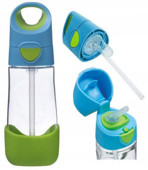 B.box Butelka Tritanowa Ze Słomką Bidon 450ml +9m