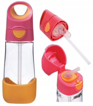 B.box Butelka Tritanowa Ze Słomką Bidon 450ml +9m
