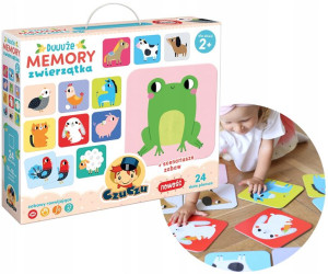 Czuczu Duże Memory Zwierzątka Memo Gra Pamięciowa