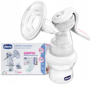 Chicco Laktator Ręczny + Wkładki Laktacyjne 60szt.