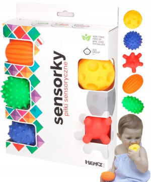 Hencz Piłki Piłeczki Sensoryczne Sensorky 5szt 0+