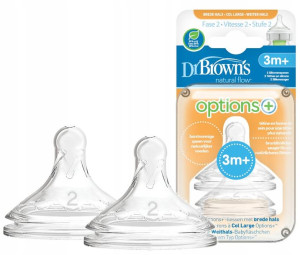 Dr Brown's Smoczek Do Butelki Options+ 3m+ 2szt.