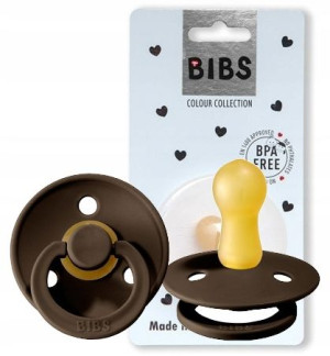 Bibs Smoczek Uspokajający Hevea 0+ Chocolate S