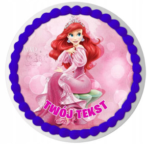 Opłatek Na Tort Ariel Barbie Twój Tekst Y6