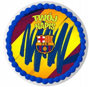 Opłatek Na Tort Barcelona Blaugrana Twój Tekst Y6