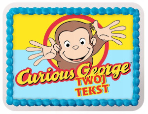 Opłatek Na Tort Ciekawski George Urodziny Imię Y4