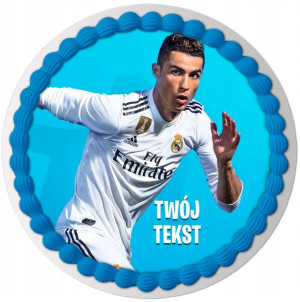 Opłatek Na Tort Cristiano Ronaldo Cr7 Tekst Y5