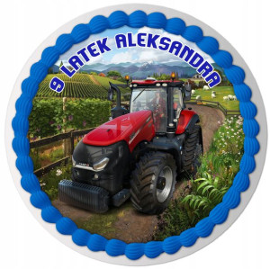 Opłatek Na Tort Farming Simulator Traktor Tekst Y6