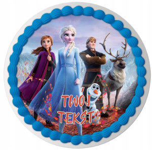 Opłatek Na Tort Frozen Elsa Urodziny Dziecka Y4