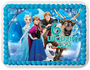 Opłatek Na Tort Frozen Królowa Lodu Prezent Y4