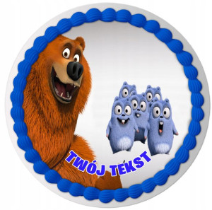 Opłatek Na Tort Grizzly I Lemingi Twój Tekst Y6