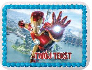 Opłatek Na Tort Iron Man Stark Avenger Urodziny Y5