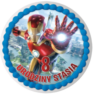 Opłatek Na Tort Iron Man Stark Avengers Dziecka Y5
