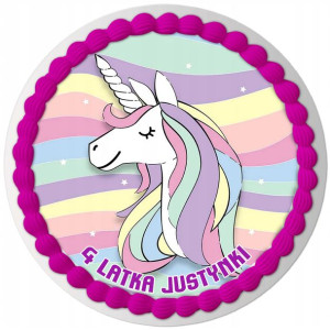 Opłatek Na Tort Jednorożec Unicorn Konie Tekst Y6