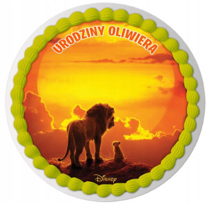 Opłatek Na Tort Król Lew Lion King Twój Tekst Y6