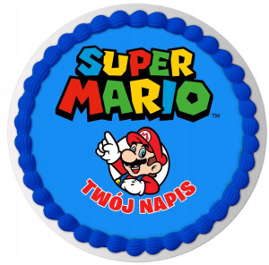 Opłatek Na Tort Mario Bros Super Twój Tekst Y6