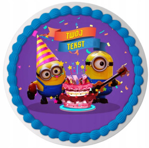 Opłatek Na Tort Minionki Minions Dzień Dziecka Y5