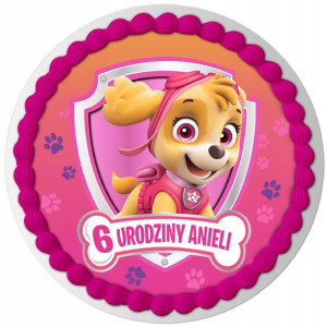 OPŁATEK NA TORT Paw Psi Patrol Skye URODZINY Y4