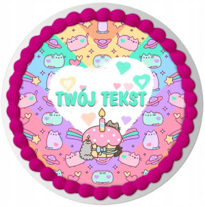 Opłatek Na Tort Pusheen Cat Urodziny Dziecka Y4