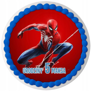 Opłatek Na Tort Spiderman Marvel Imię Tekst Y6