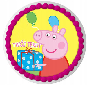 Opłatek Na Tort Świnka Peppa Urodziny Dziecka Y5