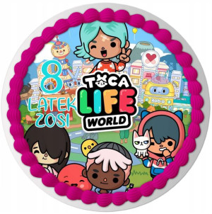 Opłatek Na Tort Toca Boca Life World Urodziny Y5