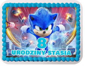 Poziom Opłatek Na Tort Sonic 2 Szybki Urodziny Y5