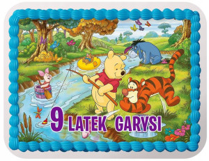 Poziomy Opłatek Na Tort Kubuś Puchatek Tygrysek Y6