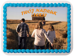 Poziomy Opłatek Na Tort Twój Nadruk Zdjęcie Y6
