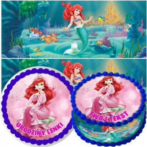 Zestaw Opłatek Na Tort+obwoluta Ariel Barbie Y6