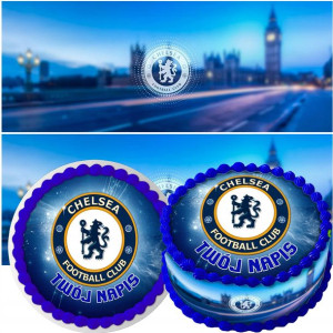 Zestaw Opłatek Na Tort+obwoluta Chelsea Fc Y6