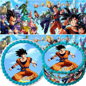 Zestaw Opłatek Na Tort+obwoluta Dragon Ball Y6