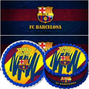 Zestaw Opłatek Na Tort+obwoluta Fc Barcelona Y6