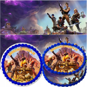 Zestaw Opłatek Na Tort+obwoluta Fortnite Royale Y6
