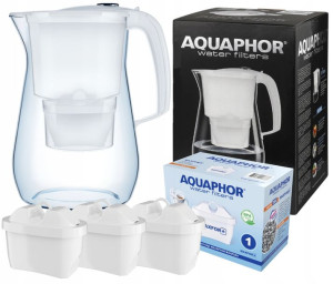 3x filtr wody Maxfor+ Dzbanek Aquaphor ONYX 4,2L