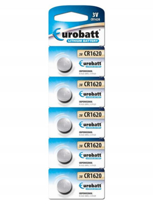 Baterie Litowe CR1620 - blister 5 szt. bateria