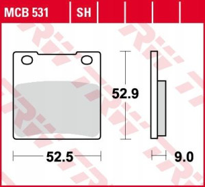 Klocki hamulcowe MCB531 LUCAS organic