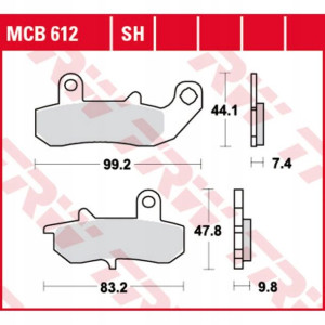 Klocki hamulcowe przód/tył SUZUKI DR RGV 250-800 1