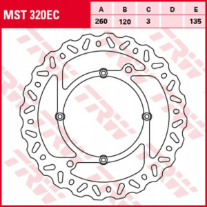 Tarcza przód HUSQVARNA CR 125/125 (Dual)/125S/250/