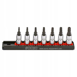 Zestaw nasadek trzpieniowych 7szt 1/4'' E-TORX Son
