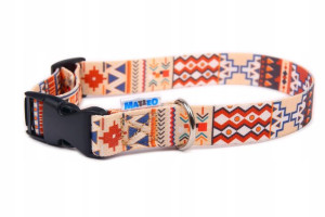 MATTEO Obroża dla psa BOHO 30mm 40-70cm