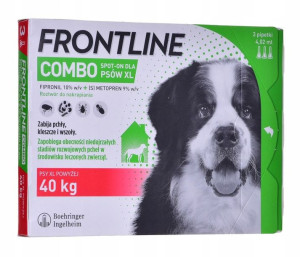 FRONTLINE Combo Spot-On Pies XL +40kg (3x 4,02ml)