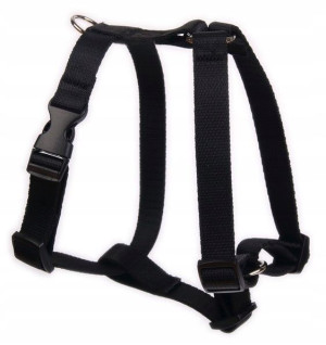 MATTEO Szelki Guard regulowane CZARNE 30mm 52-88cm