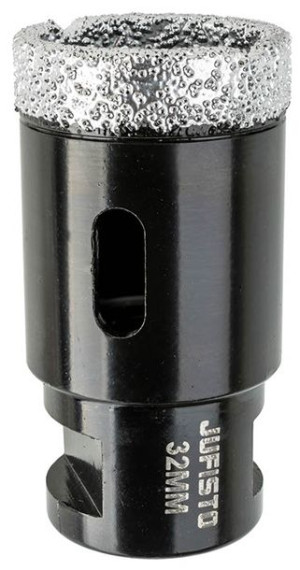 JUFISTO Otwornica z nasypem diamentowym  32mm, diament lutowany