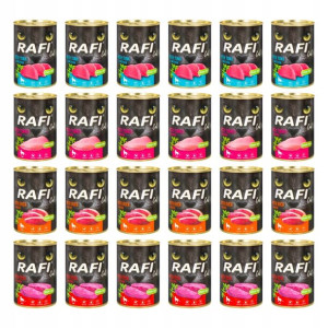 DOLINA NOTECI RAFI KOT zestaw mix smaków 24x400g