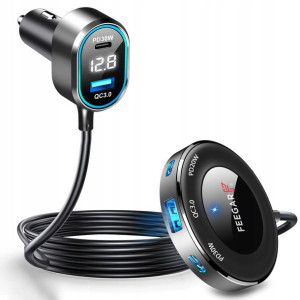 Rozdzielacz Gniazda Zapalniczki Feegar 12-24V 5Usb