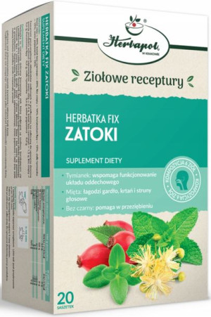 Herbata ziołowa ekspresowa na zatoki Herbapol 40 g