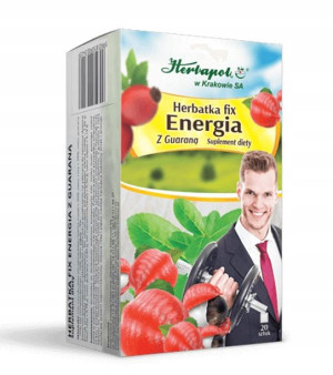 Herbata ziołowa ENERGIA Z GUARANĄ Herbapol 20x3g