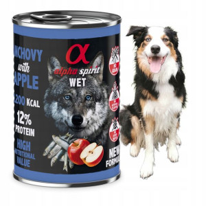 Karma Alpha Spirit Anchois Sardela z Jabłkiem 400g
